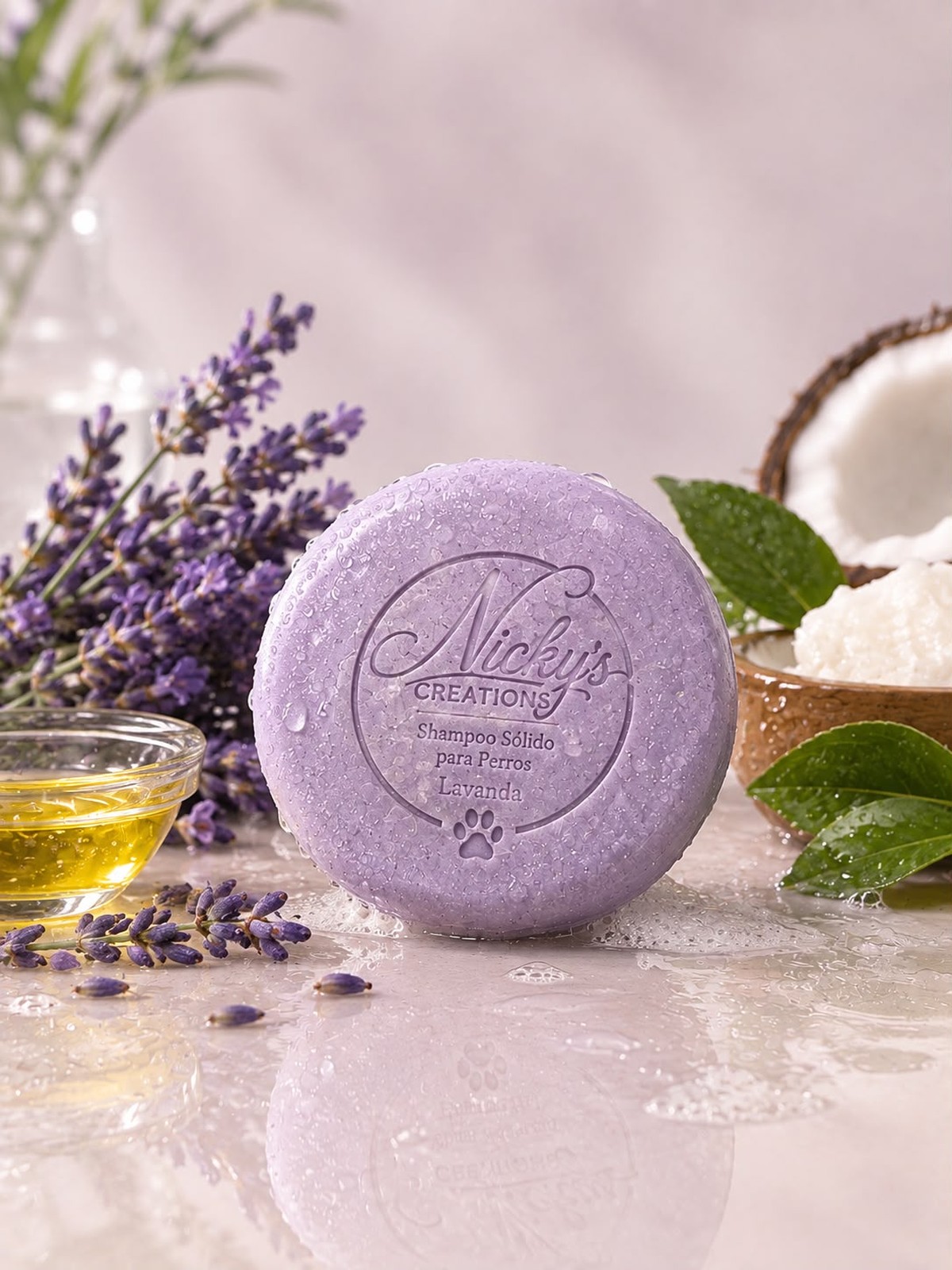 Shampoo de lavanda para perros