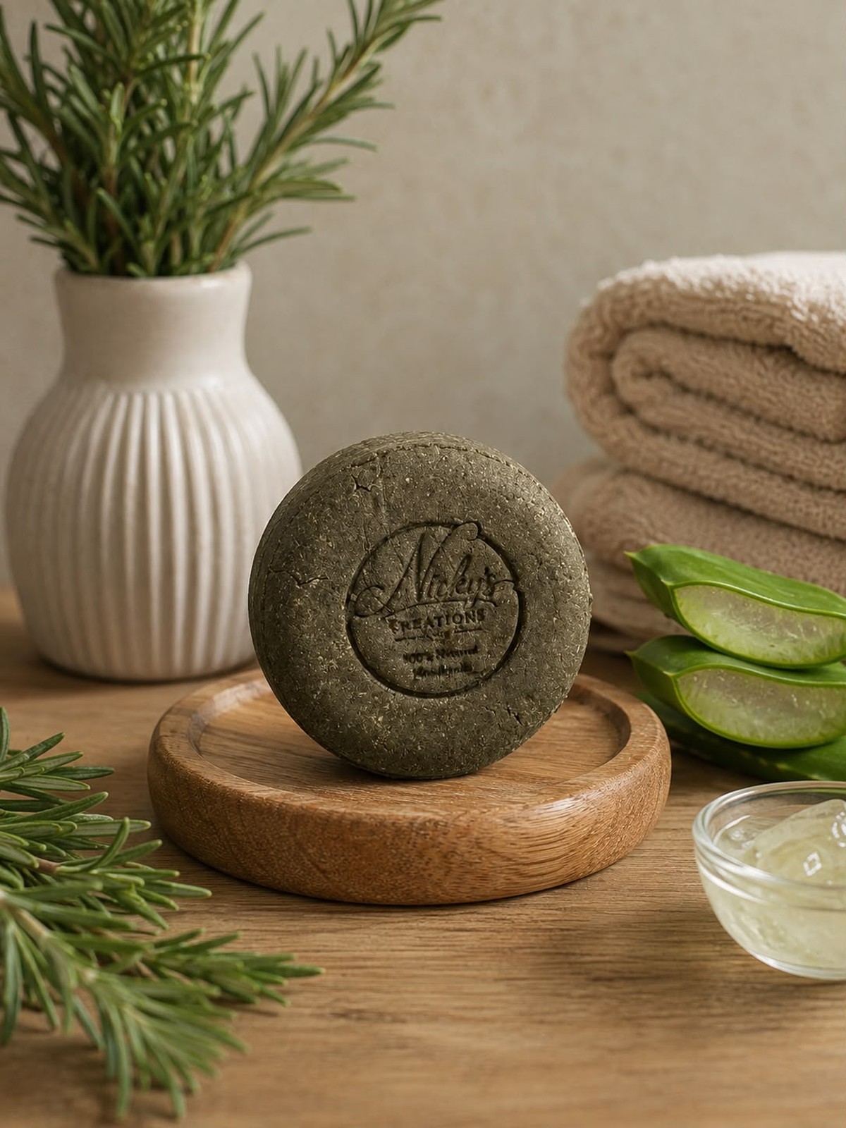 Rosemary & Aloe Solid Shampoo